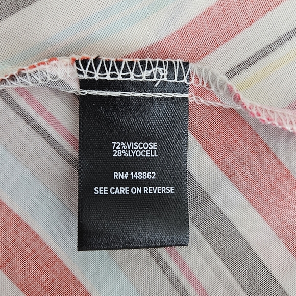 Torrid Fit Flare Dress Multicolor Stripe Sleeveless Halter A Line 2 2X - Picture 7 of 8